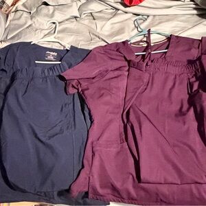 Women's Navy and Purple scrubs